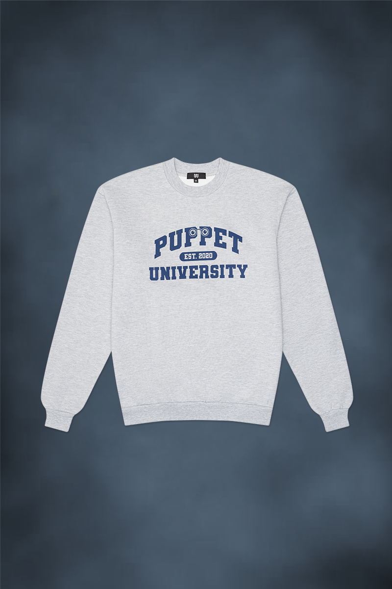 PUPPET HISTORY | University Crewneck Sweatshirt